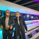 Oliver Kühn und Markus Löw vor dem Rainbow ICE der Deutschen Bahn